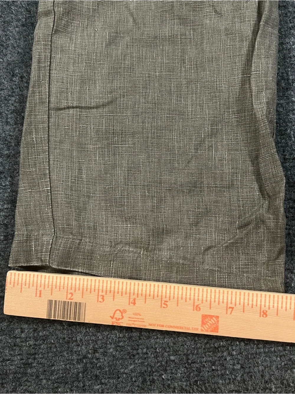 Zara Men's 100% Linen Pants Olive Trousers Size 34x32 Old Money Preppy Summer